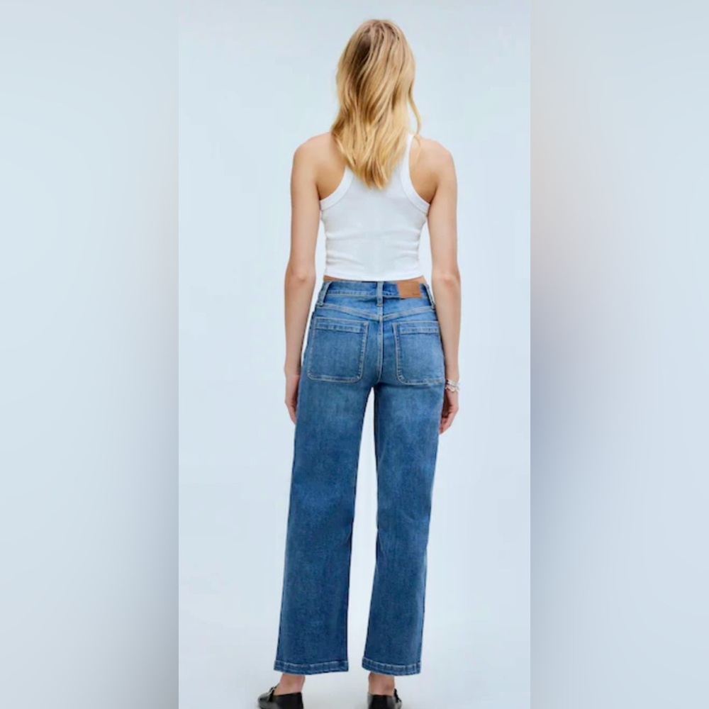 Madewell The Perfect Vintage Patch Pocket Wide Leg Jeans Women’s Size 24 - Picture 2 of 10